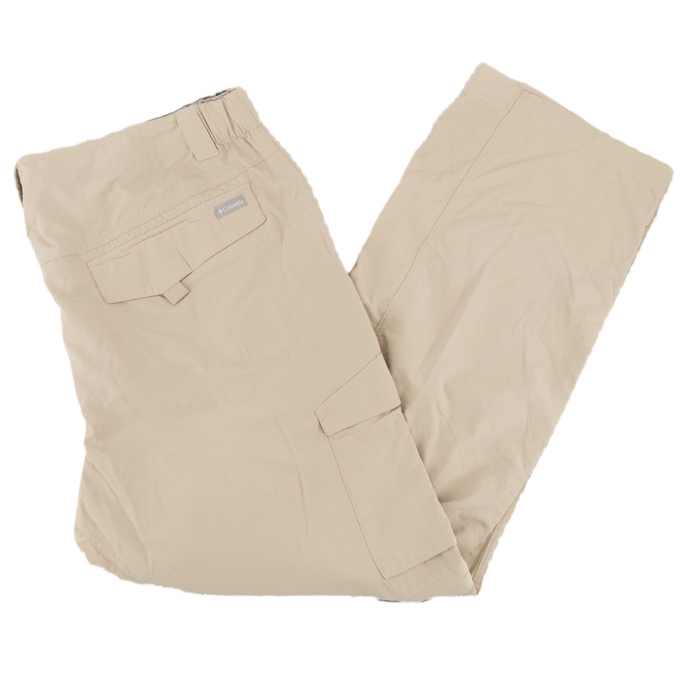 Columbia Mens 40x30 Silver Ridge Convertible Pants Tan AM8004 Hiking Gorpcore